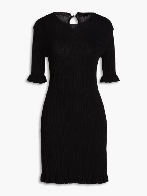 maje Ribbed-knit mini dress