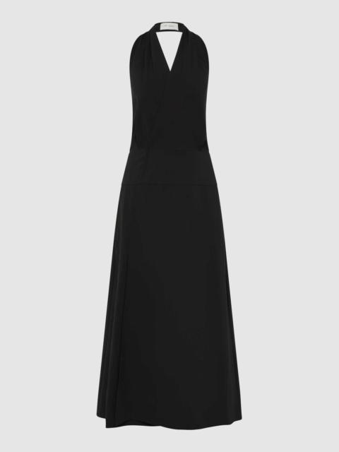 ST. AGNI Halter Wrap Dress - Black