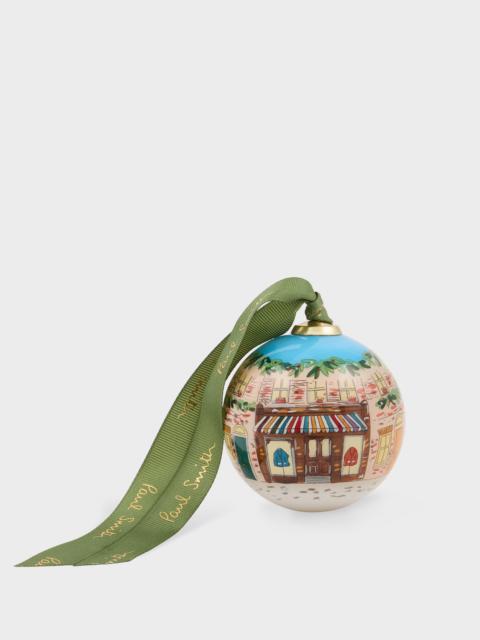 Paul Smith Hand-Painted 'Street Scene' Glass Bauble