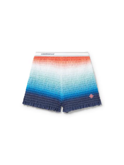 CASABLANCA Gradient Shirred Shorts | Casablanca Paris