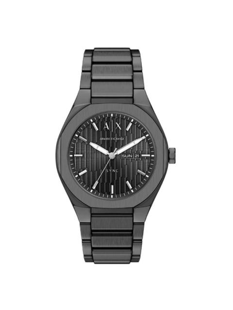 Other Designers Armani Exchange Sync Quartz Grey Dial Men's Watch AX4300