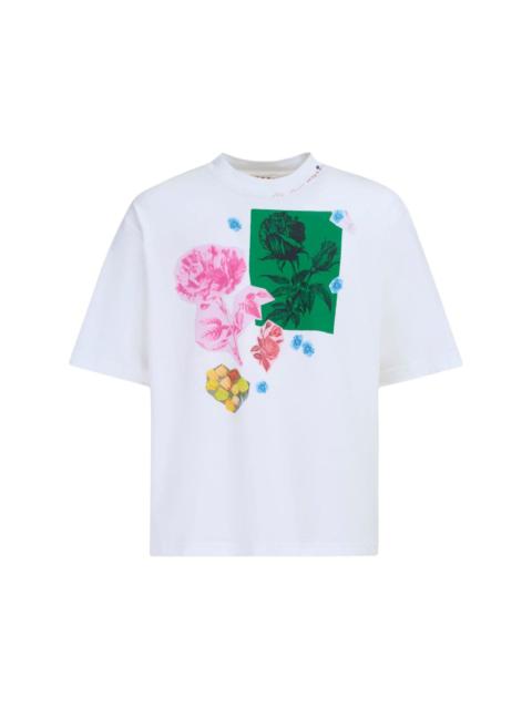 Marni floral-print cotton T-shirt