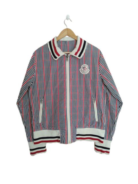 Other Designers Japanese Brand Checkered Bomber Jacket Moncler Logo