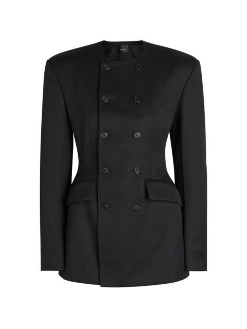 WARDROBE.NYC Wardrobe.nyc X Rhw Double-breasted Wool-blend Mini Blazer Dress