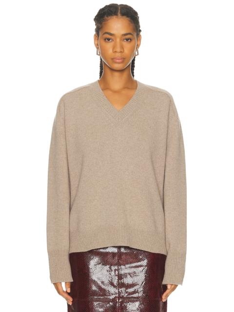 RÓHE Cape V Neck Wrap Jumper