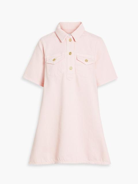 GANNI Denim mini shirt dress