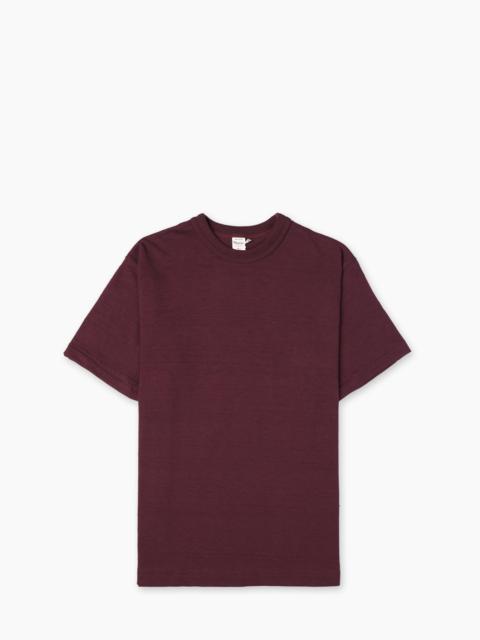 Warehouse & Co. WAREHOUSE & CO. LOT 4601 PLAIN T-SHIRT BORDEAUX