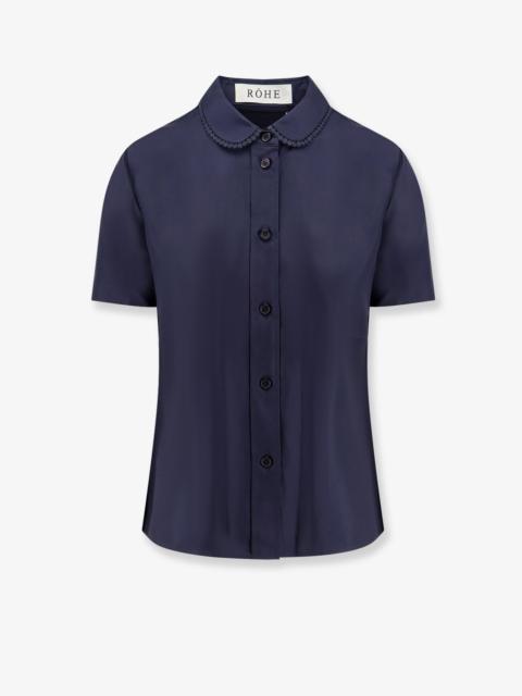 RÓHE Rohe Silk Shirt Blue Women