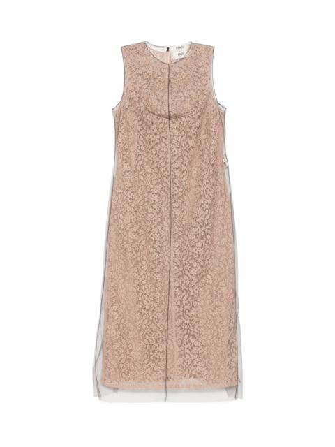 FENDI Lace midi dress