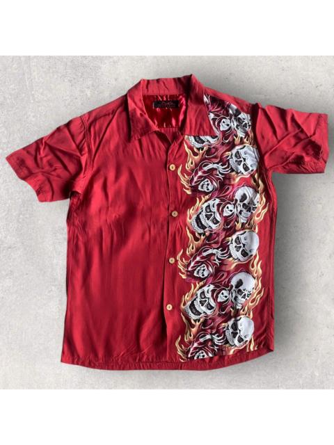 Hysteric Glamour Vintage Skull Snake Rayon Shirt