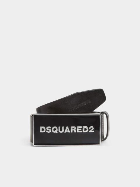 DSQUARED2 DSQUARED2 TONAL LOGO PLAQUE BELT