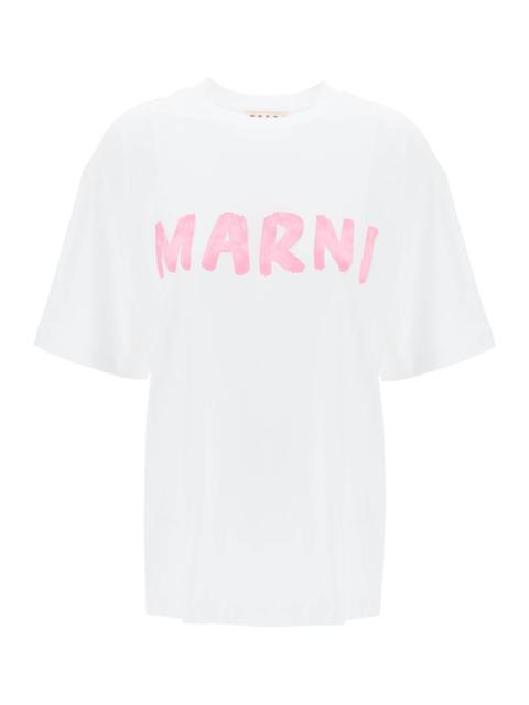 Marni T-Shirt With Maxi Logo Print Women