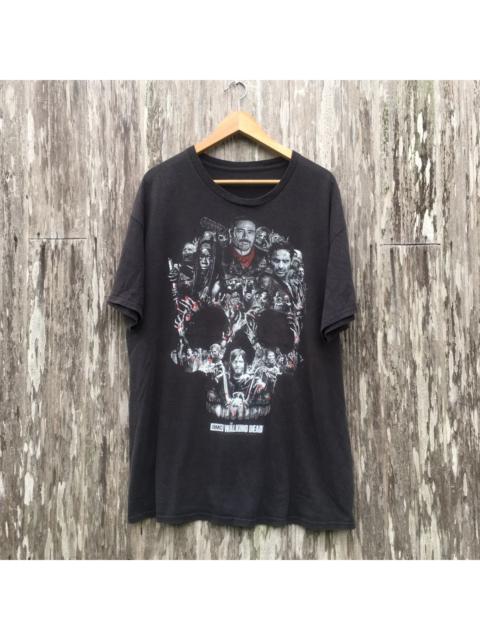 Other Designers Thrashed Faded The Walking Dead Horror Movie Oversized Tee