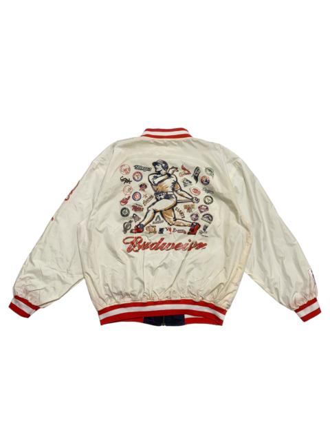 Other Designers Vintage MLB Budweiser Baseball Reversible Jacket