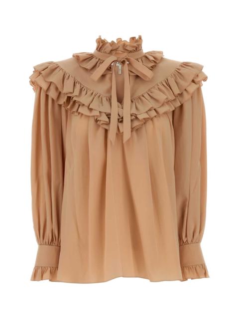 Chloé Chloe Women Peach Silk Blouse