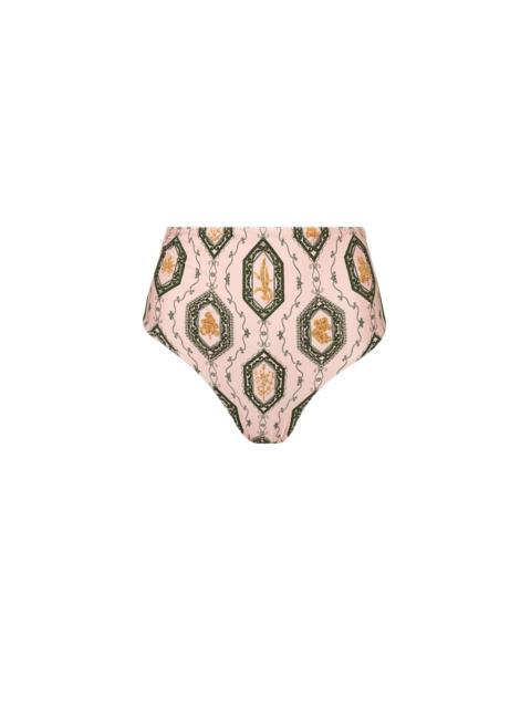 Agua by Agua Bendita Magenta Calado Bikini Bottom