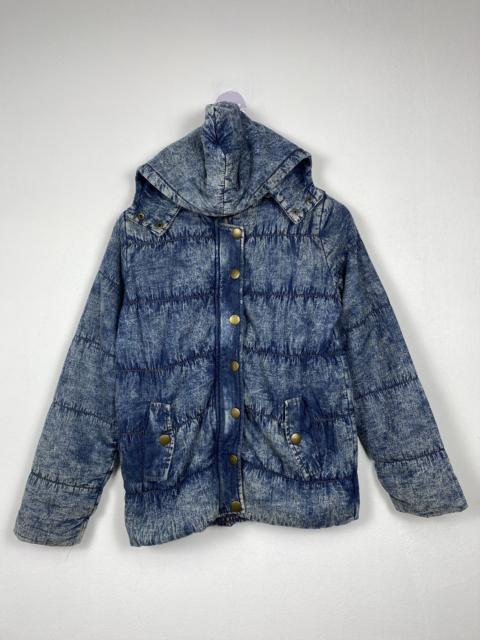 Other Designers Japanese Brand - Vintage GRACIA Distressed Puffer Jeans style Jacket J1123