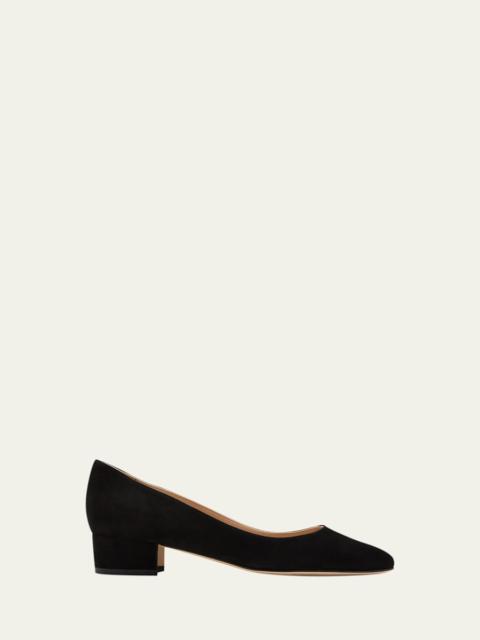 Manolo Blahnik Lista Suede Pumps