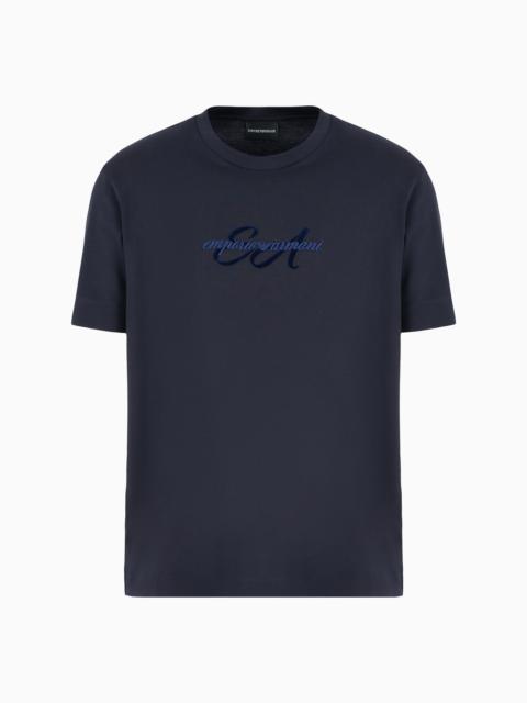 EMPORIO ARMANI ASV lightweight jersey T-shirt with italic logo embroidery