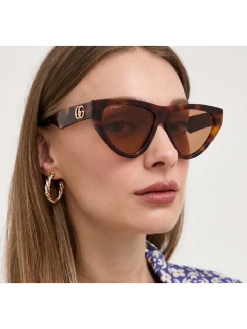 GUCCI NEW GUCCI GG1333S 002 BROWN WOMEN SUNGLASSES GUCCI