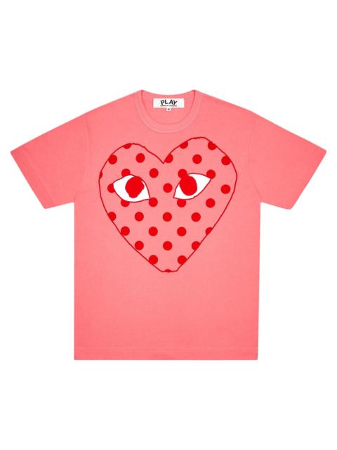 Comme des Garçons PLAY Comme des Garçons PLAY Pastelle Polka Dot Logo T-Shirt 'Pink'