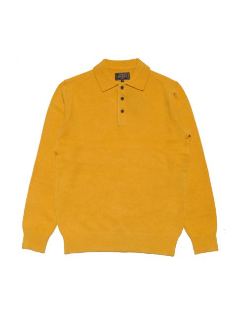 BEAMS PLUS Knit Polo 9G Gold