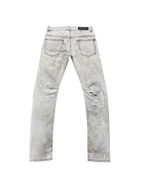 Balmain Balmain Decarnin Acid Wash Skinny Jeans