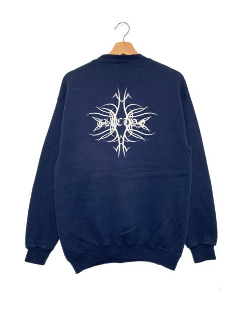 Other Designers Vintage - Vintage Clactor Chrome Design Hearts Crewneck Sweatshirt