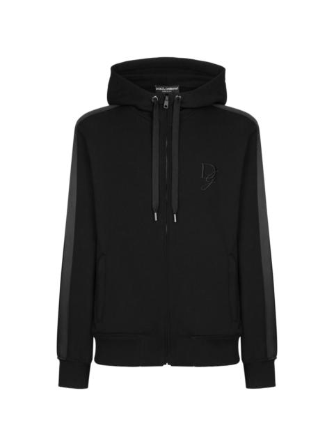 logo-embroidered hoodie