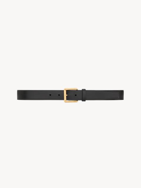 SAINT LAURENT RECTANGULAR BUCKLE BELT IN LEATHER
