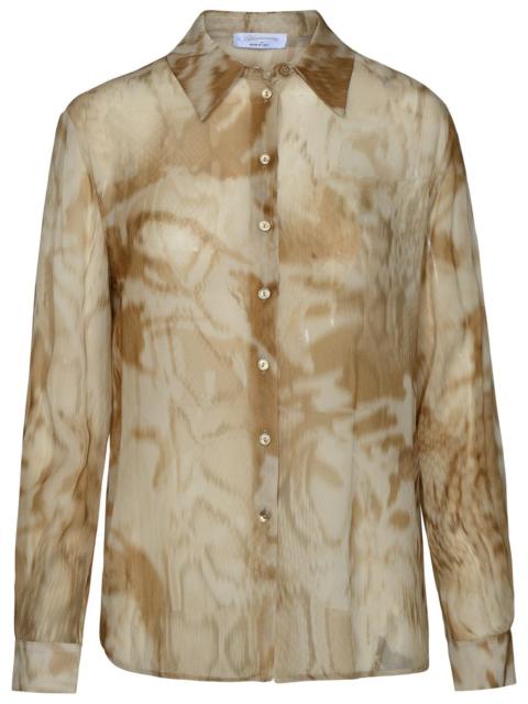 Blumarine Blumarine Two-tone Viscose Shirt