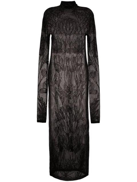 DSQUARED2 open-knit long-sleeve dress