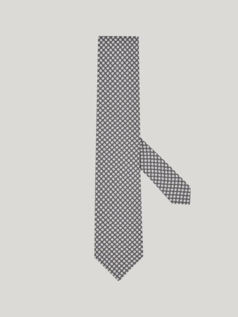 Canali PRINTED SILK TIE, GEOMETRIC PATTERN