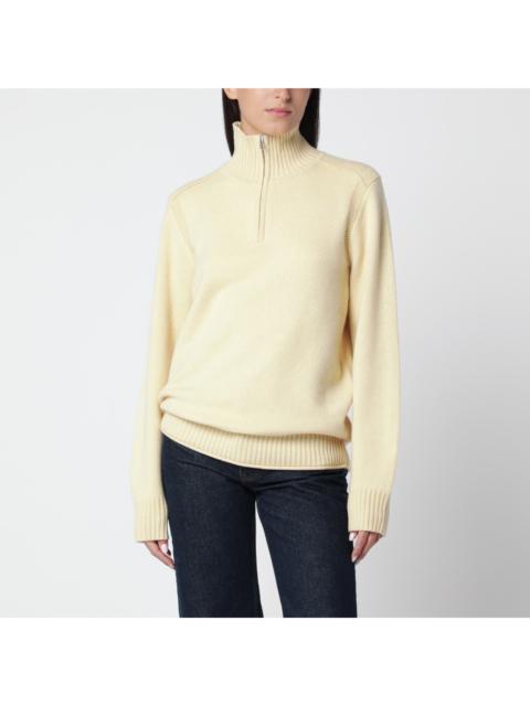 GUEST IN RESIDENCE Guest In Residence Butter-Colored Turtleneck Sweater With Half-Zip Women