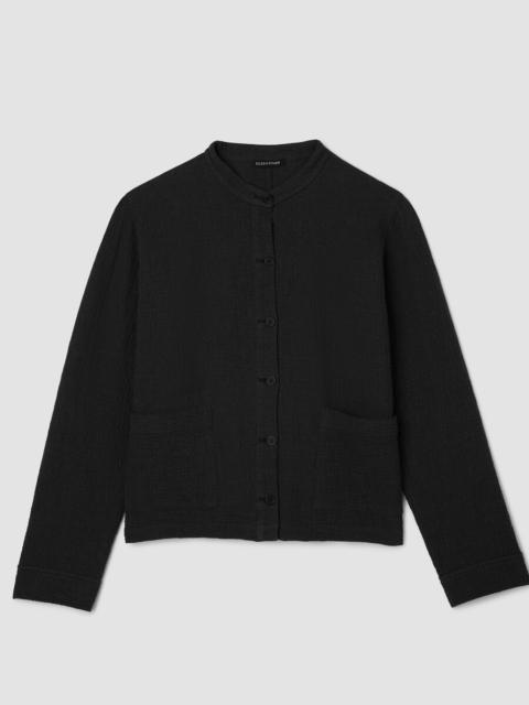 EILEEN FISHER Organic Cotton Doubleweave Shirt Jacket