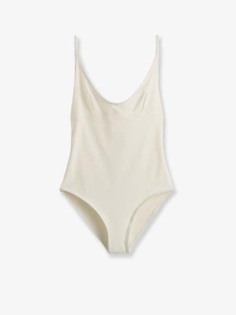 TOTEME Toteme Nylon Scoop One-Piece Swimsuit White
