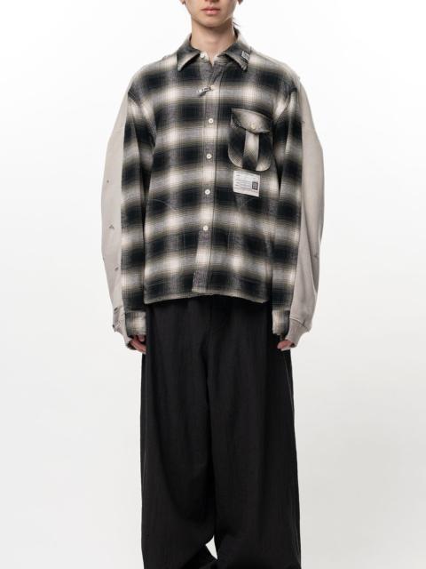 Maison MIHARAYASUHIRO Front Back Combined Check Shirt