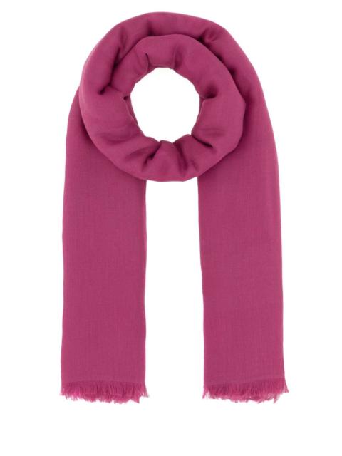 Max Mara Max Mara Women Fuchsia Cotton Blend Aeremi Scarf