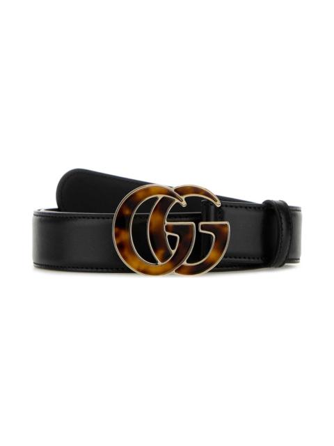 GUCCI Black Leather Belt