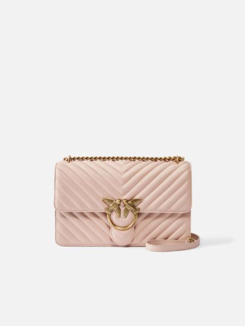 PINKO MEDIUM SHOULDER BAG LOVE BAG ONE CHEVRON