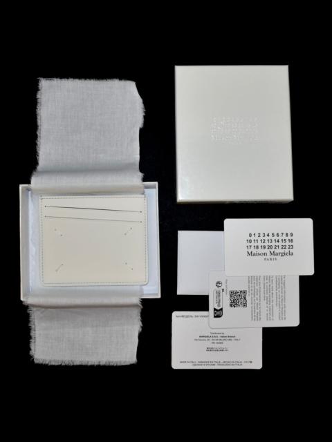 Maison Margiela Maison Margiela Eggshell White Leather Card Holder