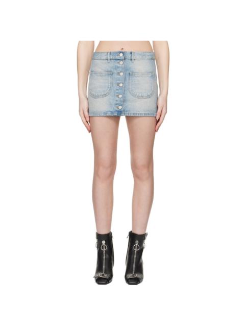 courrèges Blue Multiflex Denim Miniskirt