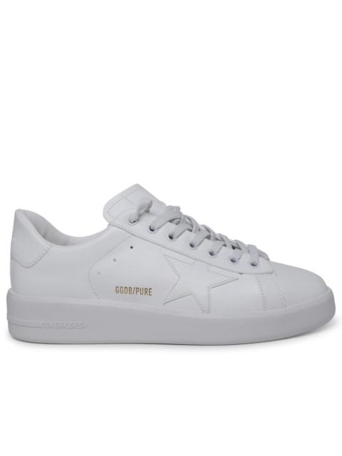 Golden Goose Purestar Sneakers In White Vegan Leather Men