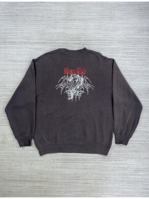 Other Designers Japanese Brand × Vintage - Vintage Bison Club Dragonfly Faded Sweatshirt