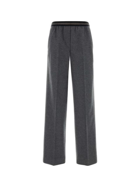 Miu Miu Grey Wool Blend Pant