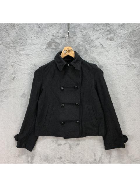 Other Designers Gloverall - GLOVERALL WOOL DOUBLE BREASTED CROPPED PEA COAT #5963-215