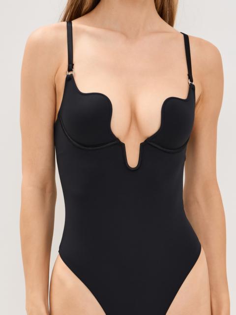 Fleur du Mal Le Stretch Micro U-Plunge Bodysuit
