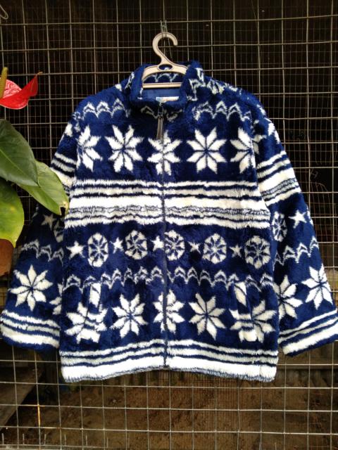 Other Designers Japanese Brand - LA HORNER WOMEN'S PRINTED FLEECE JACKET