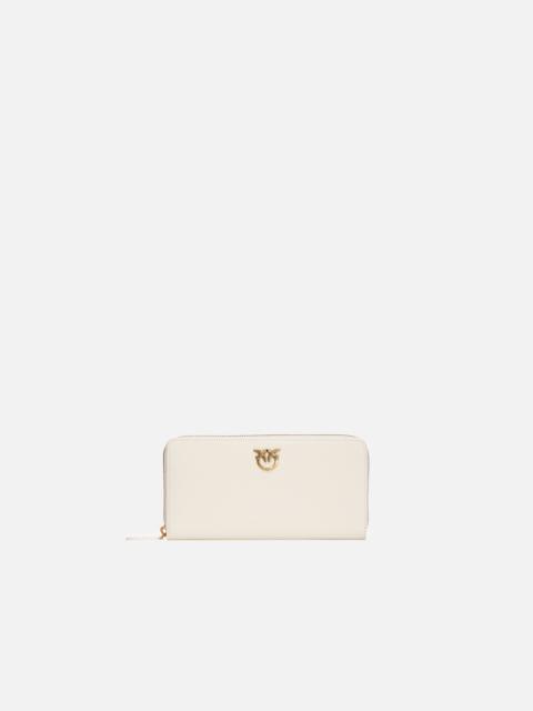 PINKO ZIP-AROUND LEATHER PURSE