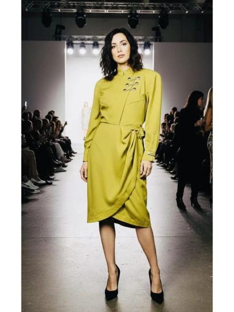 Other Designers Thierry Mugler - Steal🔥Theirry Mugler Military Wrap Dress